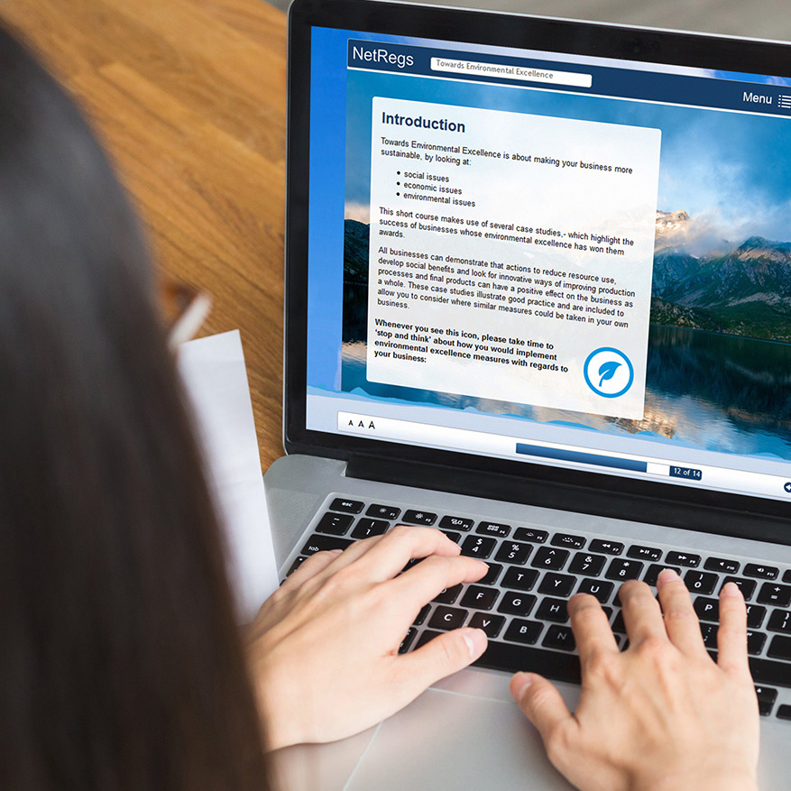 Casestudy Netregs Environmental Guidance Using Accessible Elearning